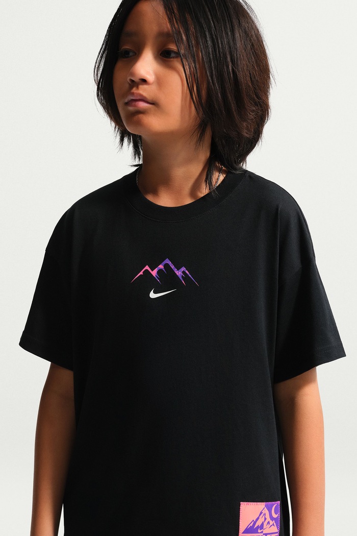 T-shirt dziecięcy bawełniany Nike Sportswear Nike IX6077 czarny