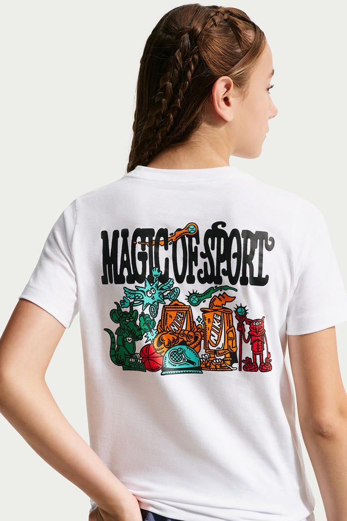T-shirt dziecięcy bawełniany Nike Sportswear Nike IO2179 biały