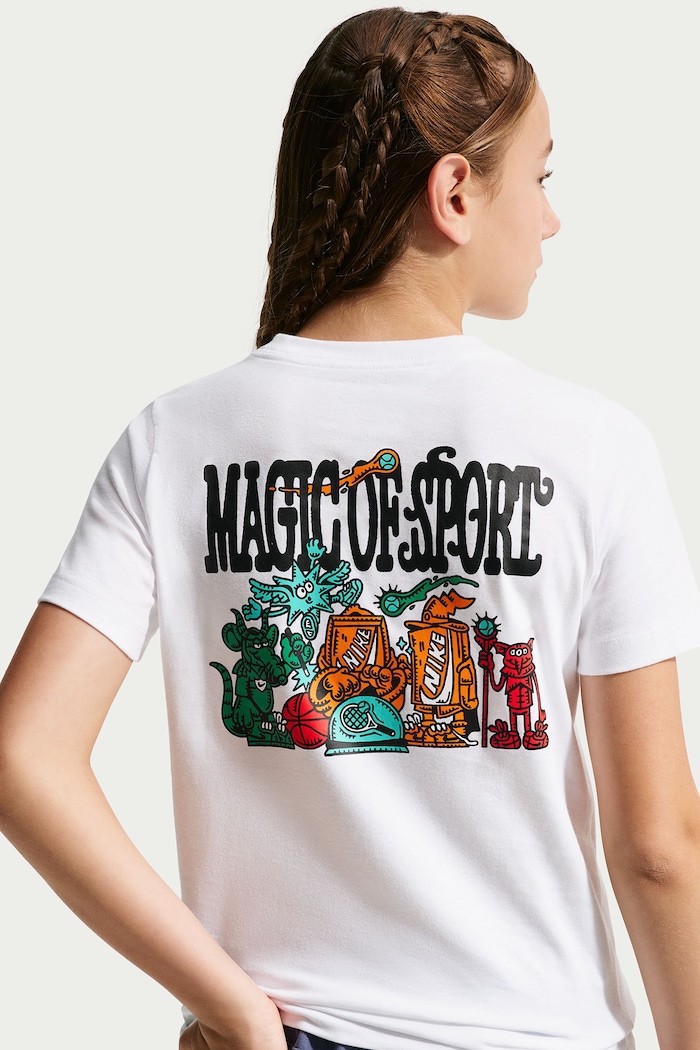 T-shirt dziecięcy bawełniany Nike Sportswear Nike IO2179 biały