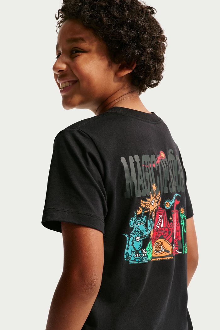 T-shirt dziecięcy bawełniany Nike Sportswear Nike IO2179 czarny
