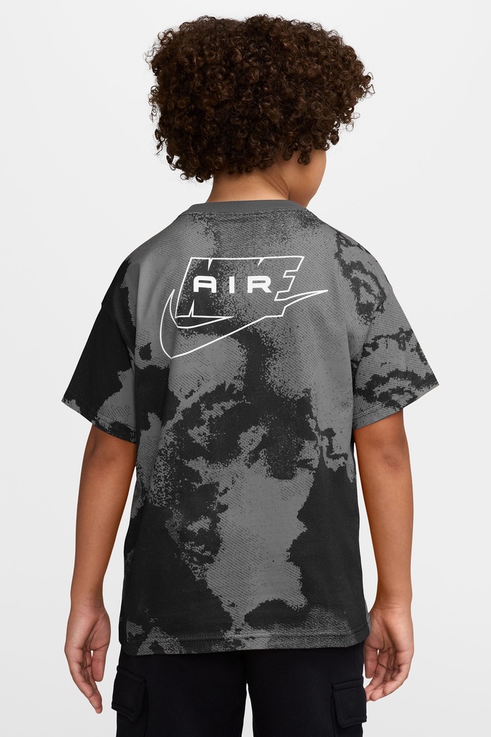 Nike T-shirt dziecięcy bawełniany Nike Sportswear IO2153 szary AW26