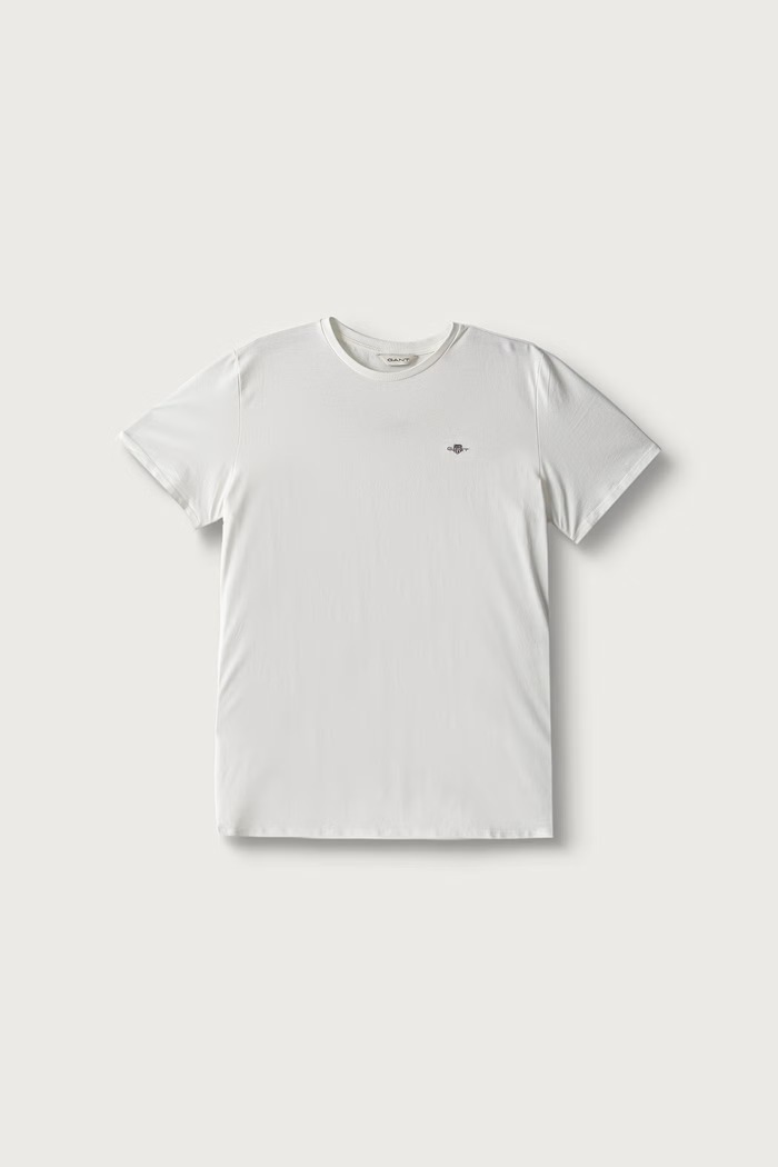 Gant Basic tričko detské bavlnené biela 813100002