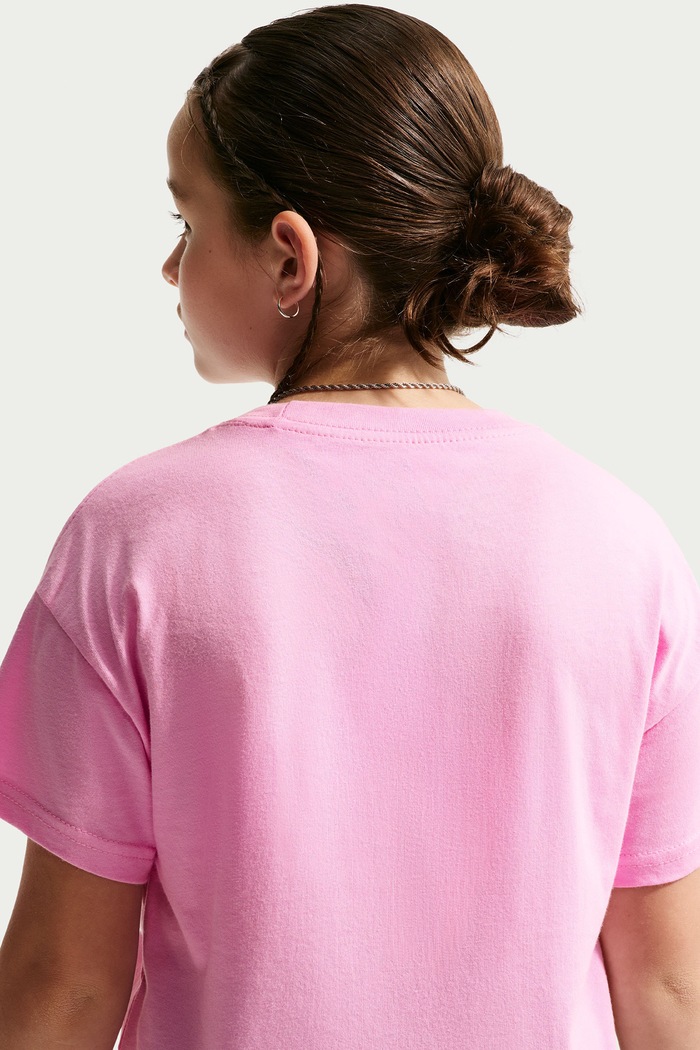 T-shirt dziecięcy bawełniany Nike Sportswear Essential Nike FZ5559 różowy