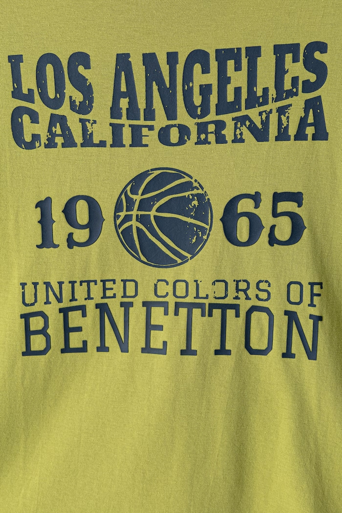 Αγορίστικα United Colors of Benetton T-shirt παιδικό βαμβακερό 3I1XC10UE.G.Seasonal πράσινο