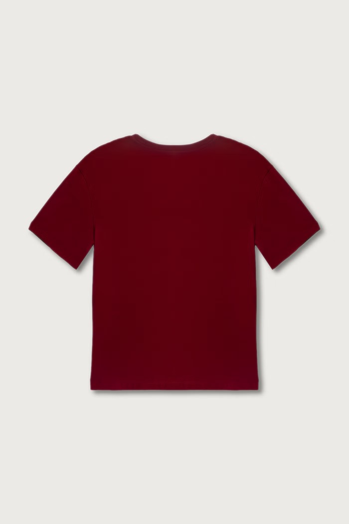 United Colors of Benetton T-shirt dziecięcy bawełniany 3I1XC10UE.G.Seasonal bordowy AW26