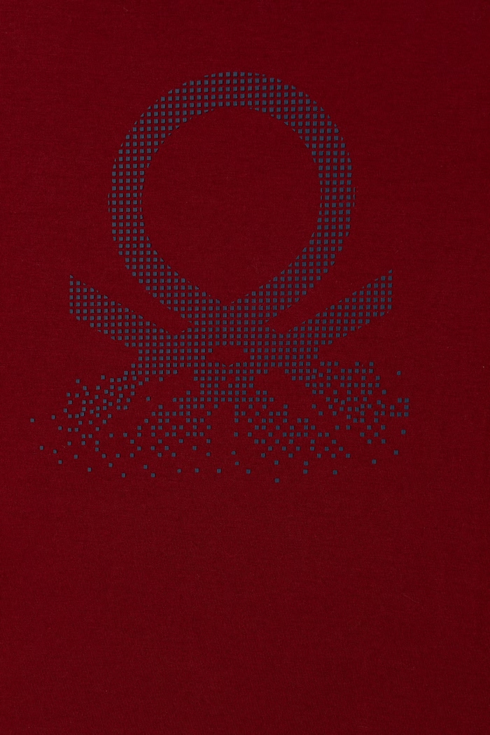 Chłopiec United Colors of Benetton T-shirt dziecięcy bawełniany 3I1XC10UE.G.Seasonal bordowy