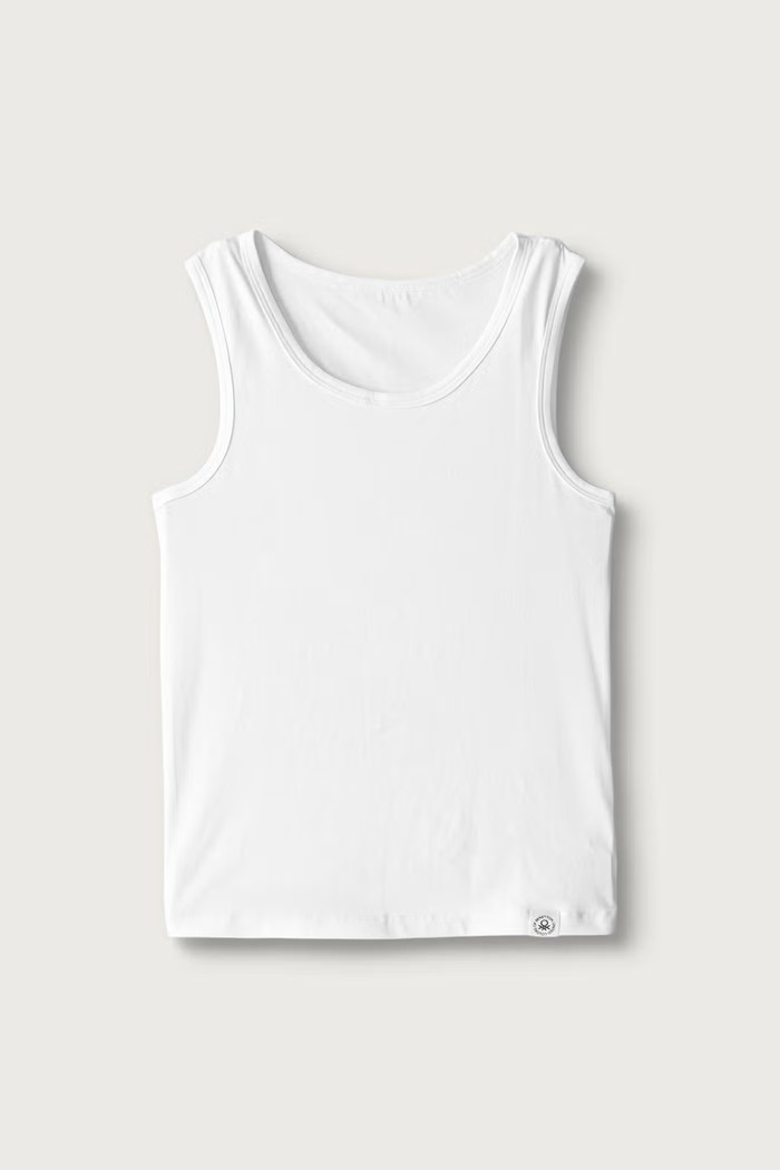 United Colors of Benetton Τοπ παιδικό βαμβακερό με ελαστάν 2-pack 3G680H00R.G.Seasonal λευκό AW26