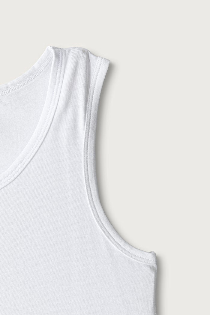 Τοπ παιδικό βαμβακερό με ελαστάν 2-pack United Colors of Benetton 3G680H00R.G.Seasonal λευκό