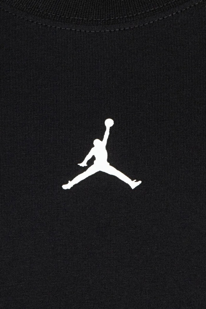 T-shirt dziecięcy z bawełną Jordan 95D618 czarny
