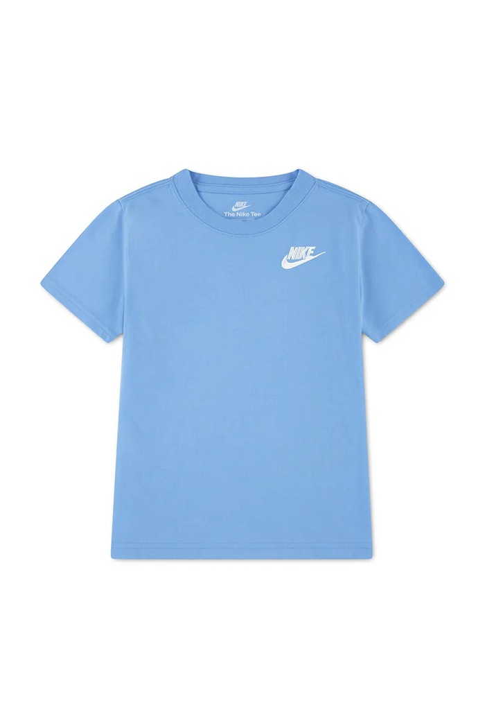 Nike T-shirt dziecięcy z bawełną niebieski 8UC545