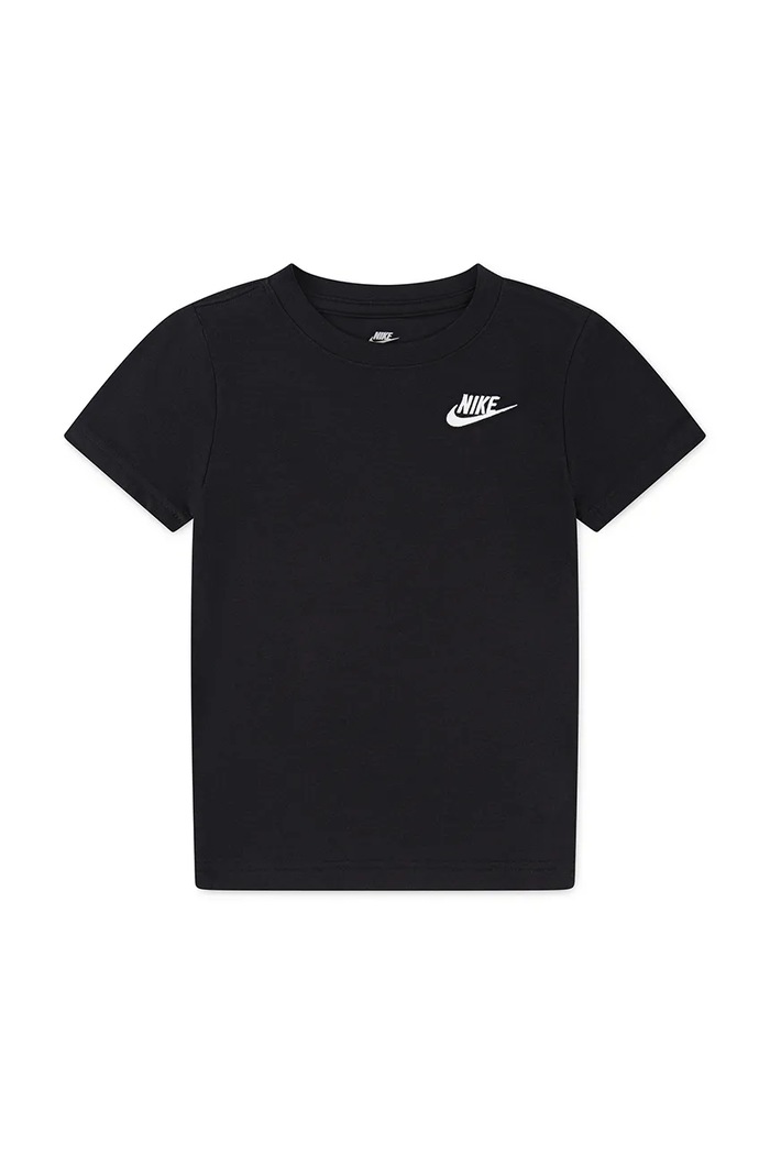 Nike T-shirt dziecięcy z bawełną 8UC545 czarny AW26