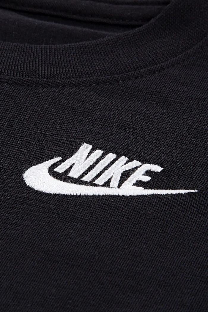 T-shirt παιδικό με βαμβάκι Nike 8UC545 μαύρο