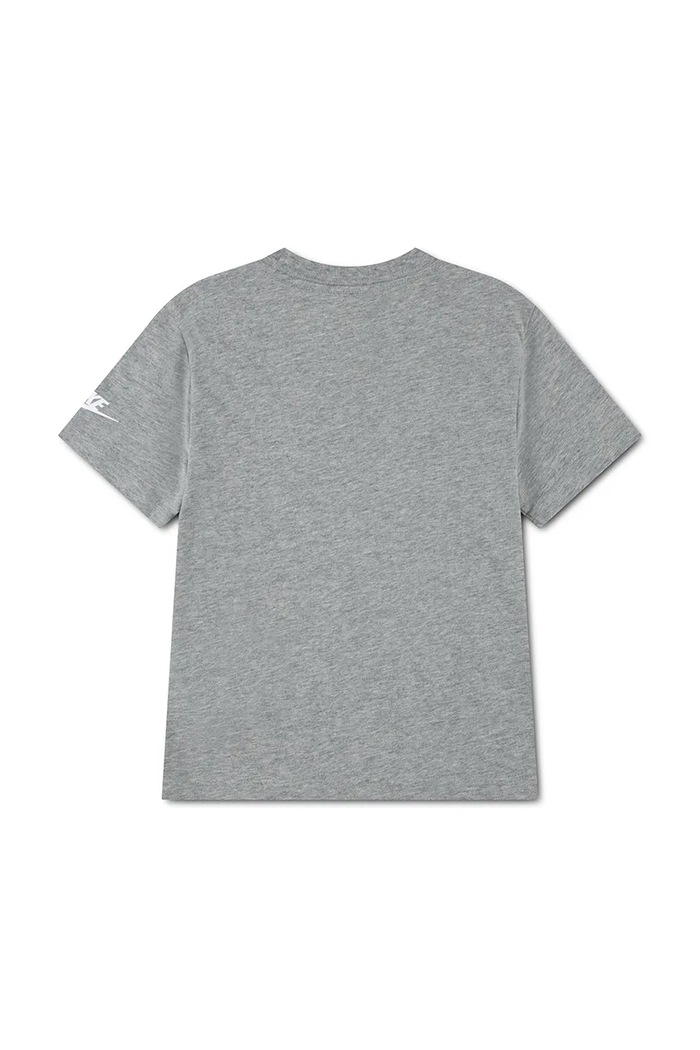 Nike T-shirt dziecięcy z bawełną szary 86N166