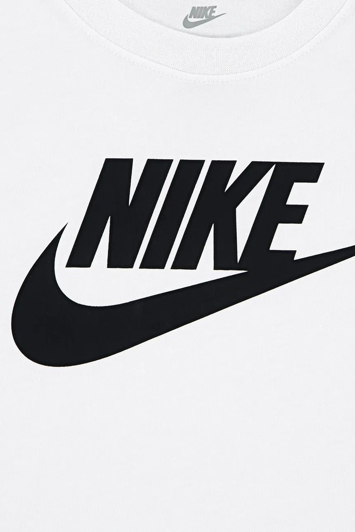 Chłopiec Nike T-shirt dziecięcy z bawełną 86J575 biały