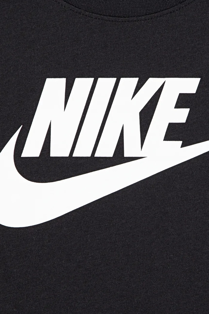 Αγορίστικα Nike T-shirt παιδικό με βαμβάκι 86J575 μαύρο