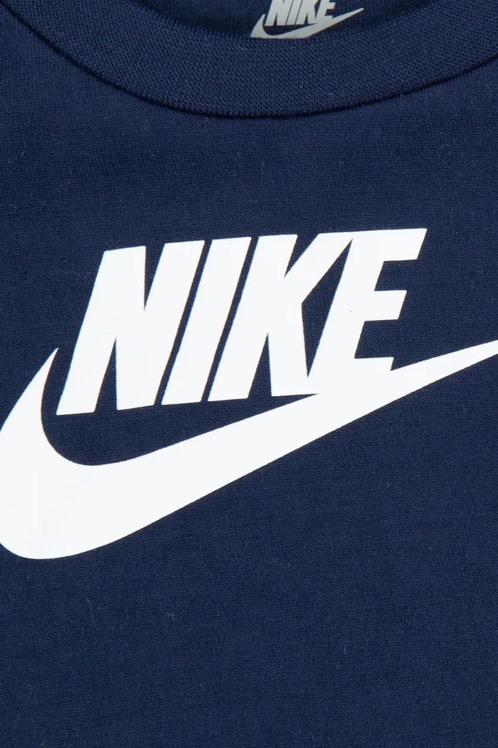 Nike T-shirt dziecięcy bawełniany 66J372 granatowy AW26