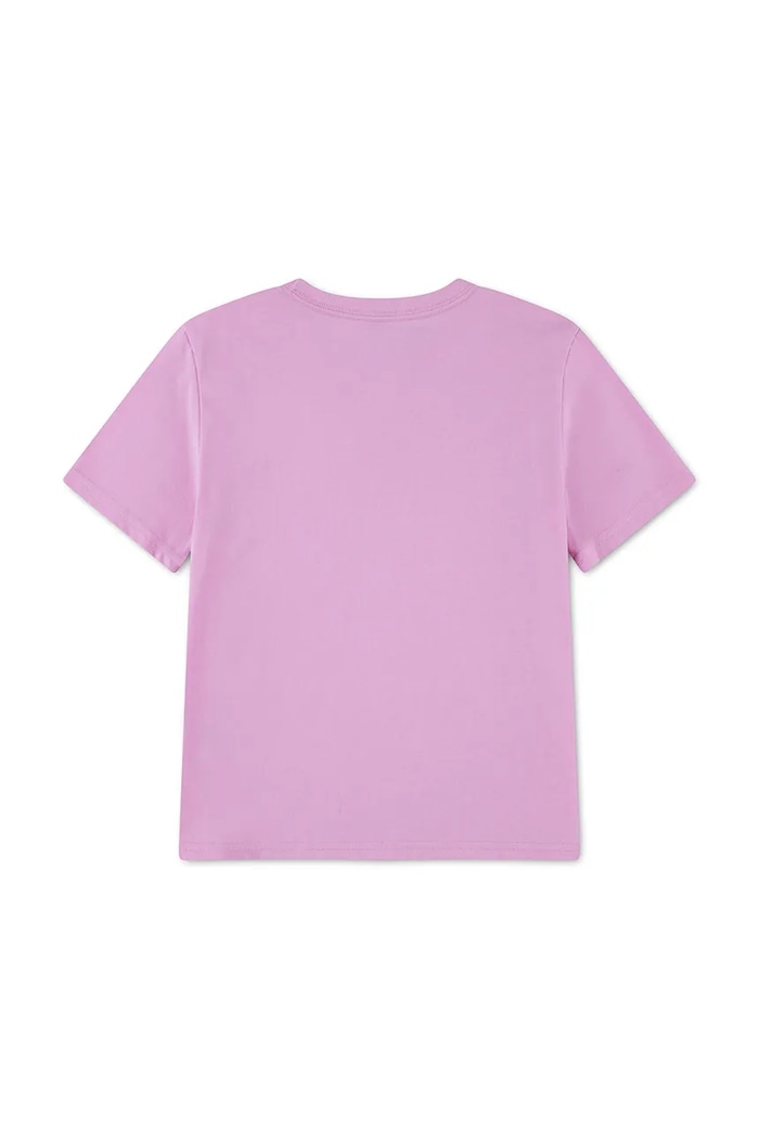 Nike T-shirt dziecięcy z bawełną 36C545 różowy AW26