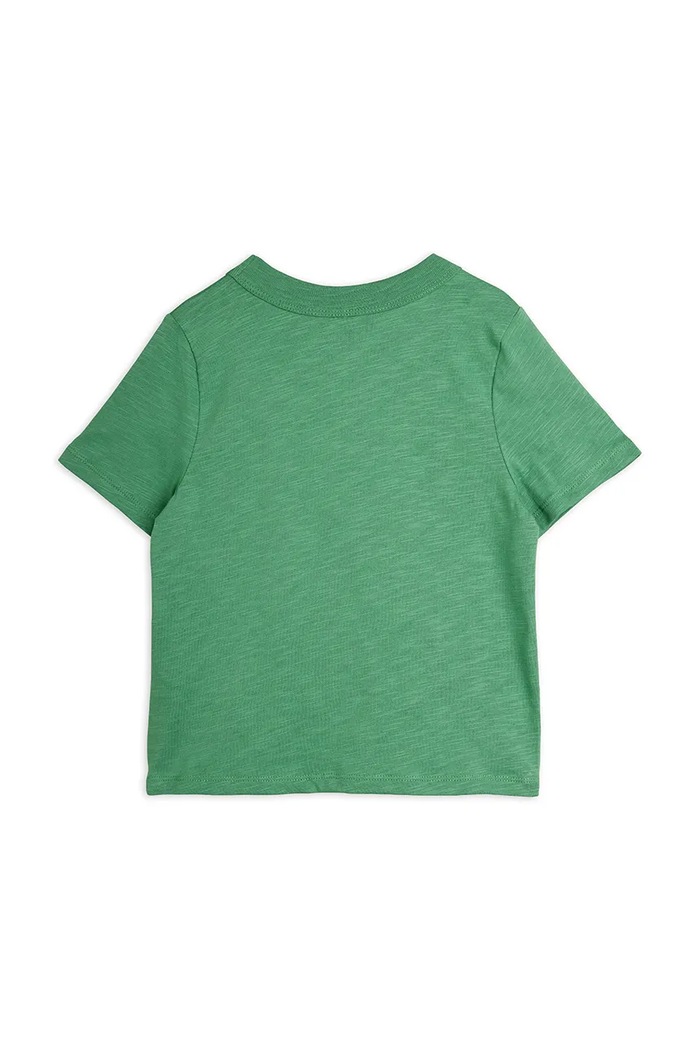 Mini Rodini T-shirt dziecięcy bawełniany Elephant 26720131 zielony AW26