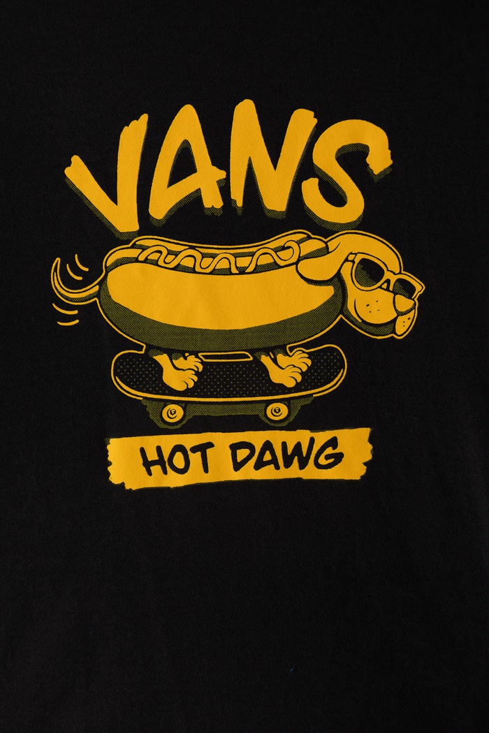 Chlapec Vans Tričko detské bavlnené Hot Dawg SS Tee VN001049BLK1 čierna