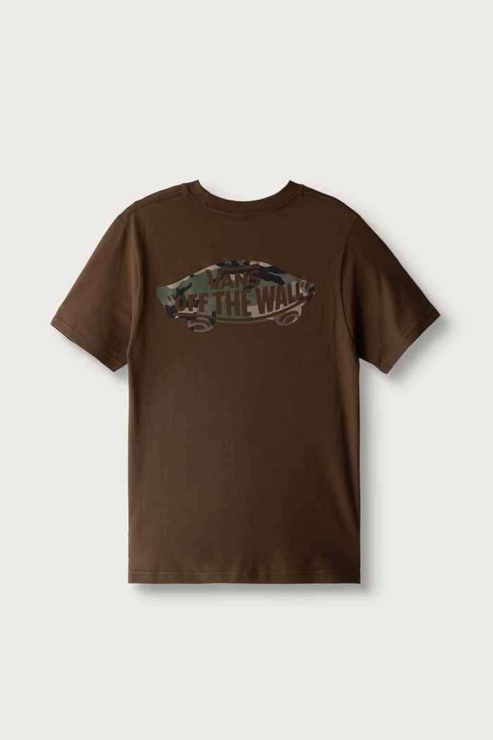 Vans Kratka majica otroška bombažna Double Standard Fill SS Tee VN00102EFST1 rjava AW26