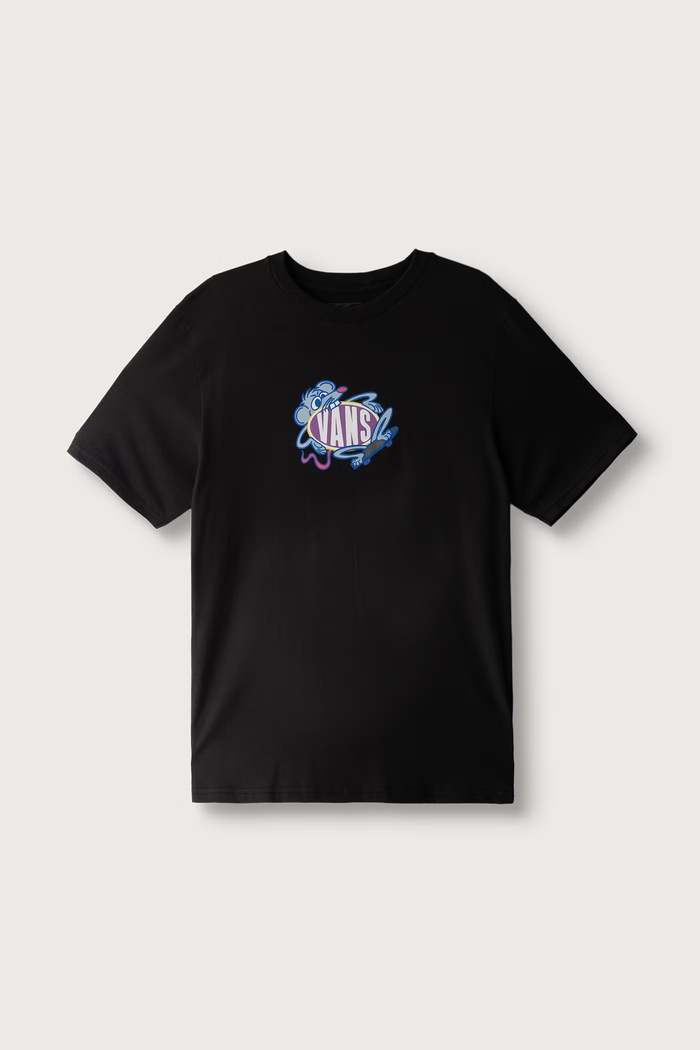 Vans Majica za djecu od pamuka Rad Rodent SS Tee crna VN000XSBBLK1
