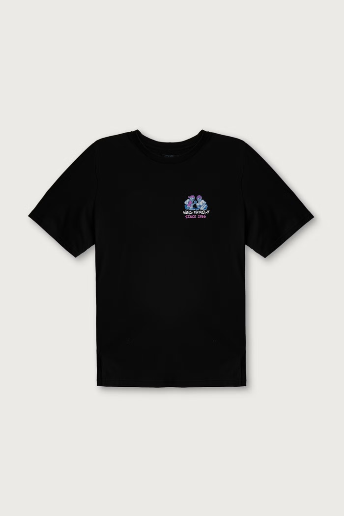 Vans T-shirt dziecięcy bawełniany Checker Bros SS Tee czarny VN000W9MBLK1