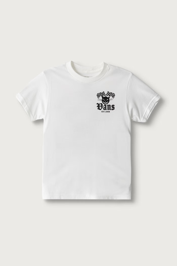 Vans T-shirt dziecięcy bawełniany Cat Club SS Tee biały VN000W9AWHT1