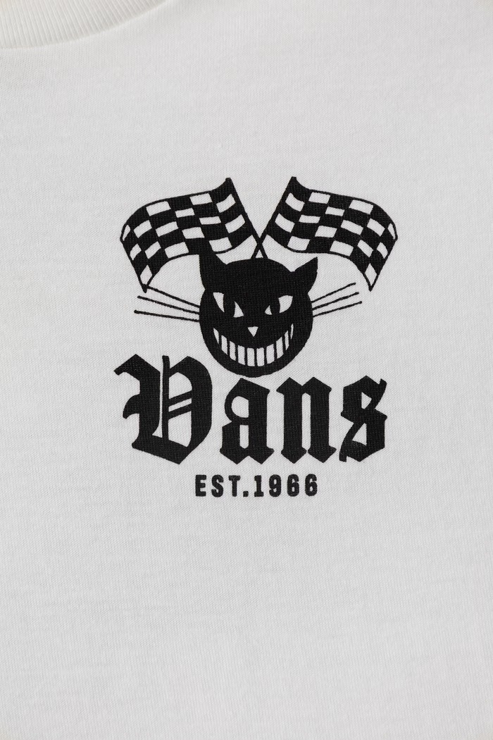 Chlapec Vans Tričko detské bavlnené Cat Club SS Tee VN000W9AWHT1 biela