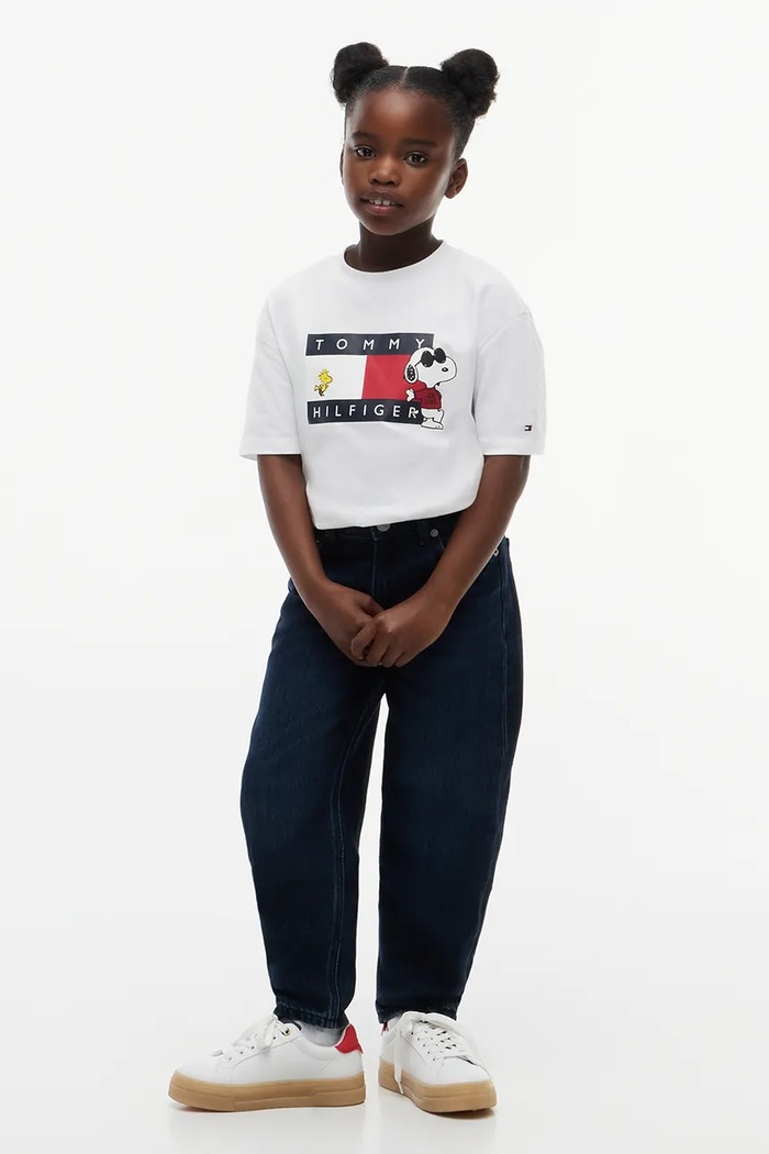Tommy Hilfiger T-shirt dziecięcy bawełniany x Peanuts KS0KS00766.128.176.9BY2 biały AW26