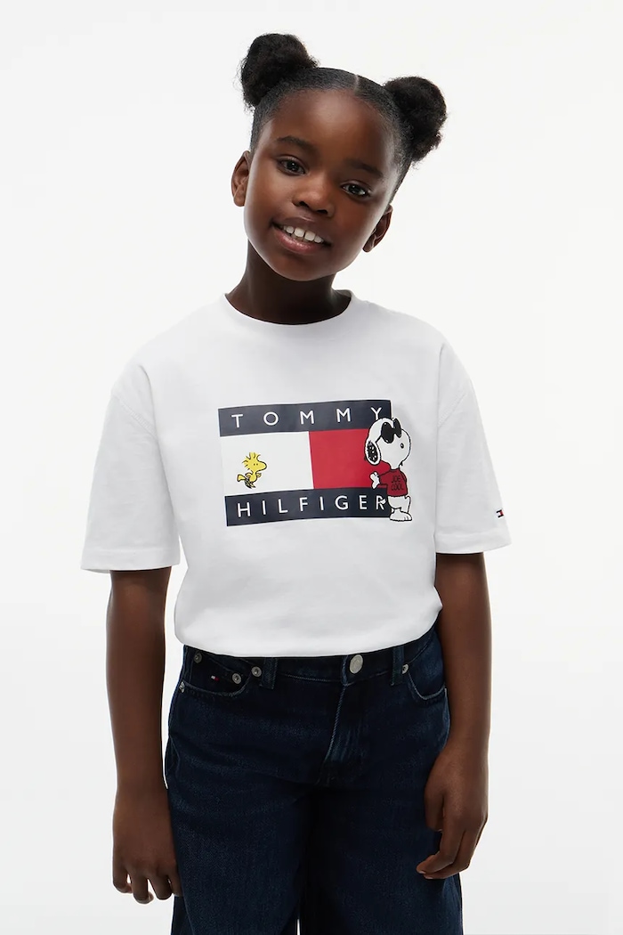 Tommy Hilfiger Tričko detské bavlnené x Peanuts biela KS0KS00766.92.122.9BY2