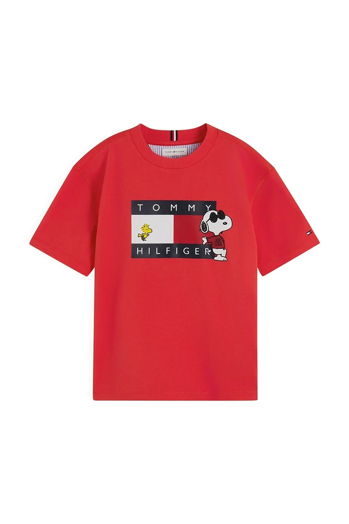 Tommy Hilfiger Tricou pentru copii din bumbac x Peanuts KS0KS00766.92.122.9BY2 rosu AW26