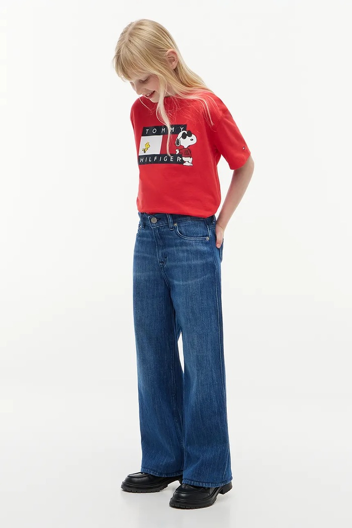 Tommy Hilfiger T-shirt dziecięcy bawełniany x Peanuts KS0KS00766.92.122.9BY2 czerwony AW26