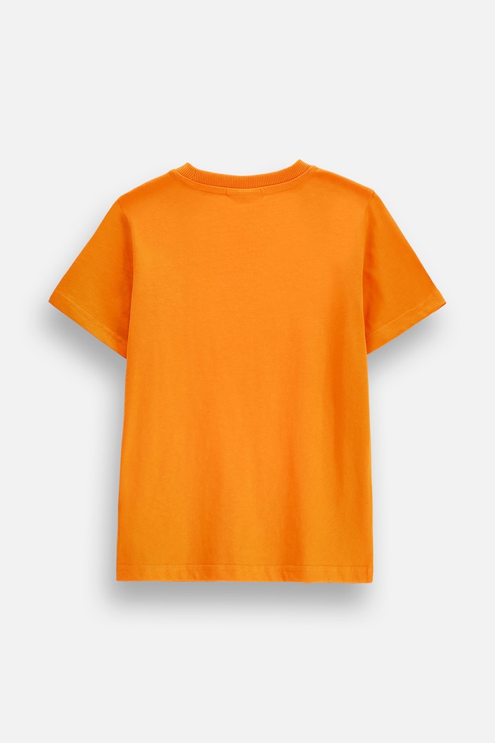 Coccodrillo T-shirt dziecięcy bawełniany ZC6143206VUA pomarańczowy AW26