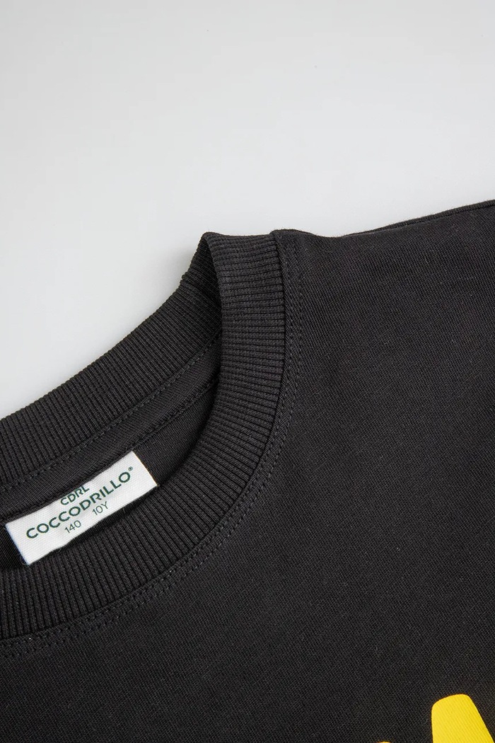 Κοριτσίστικα Coccodrillo t-shirt παιδικό βαμβακερό ZC6143209LBD μαύρο
