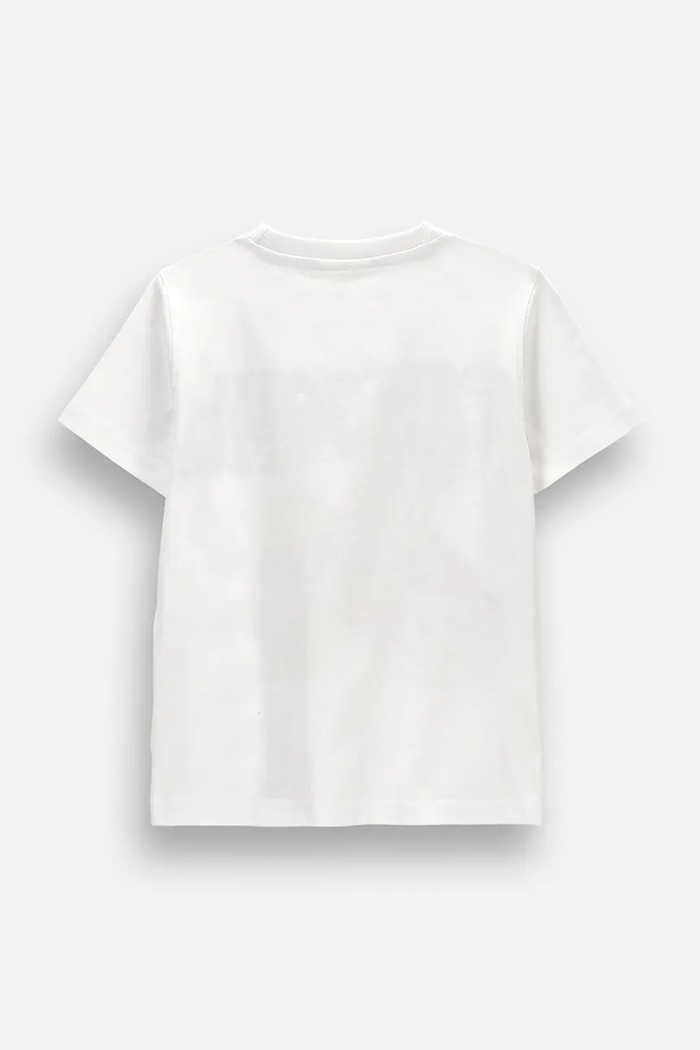 Coccodrillo t-shirt παιδικό βαμβακερό ZC6143207LBD λευκό AW26