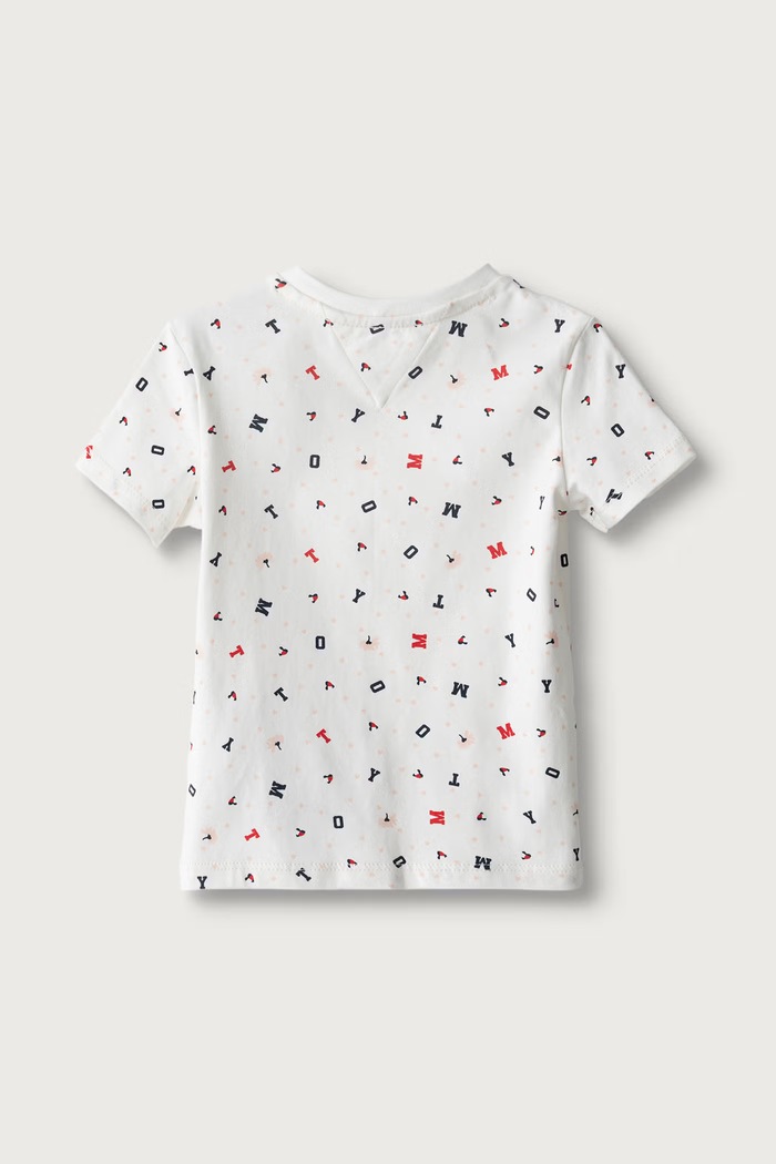 Chłopiec Tommy Hilfiger T-shirt dziecięcy bawełniany z elastanem 2-pack KN0KN02318.9BY2 beżowy