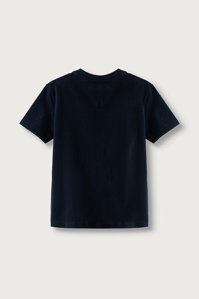 Tommy Hilfiger Niemowlęce bawełniane z elastanem KN0KN02331.9BY2 granatowy AW26