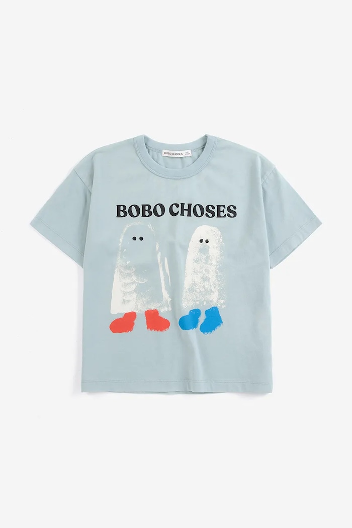 Bobo Choses t-shirt παιδικό βαμβακερό Booty Ghosts 226AC141 μπλε AW26