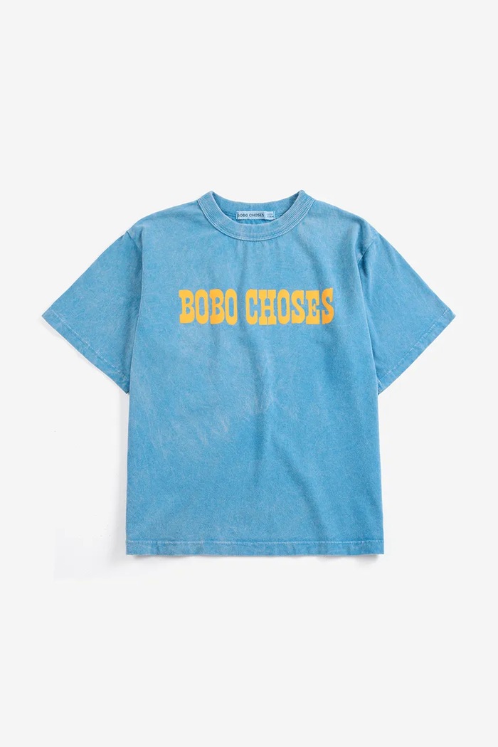 Bobo Choses kratka majica otroška bombažna 226AC142 modra AW26