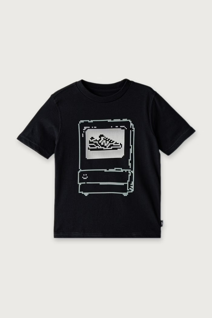 New Balance T-shirt dziecięcy bawełniany czarny YT62K3X9