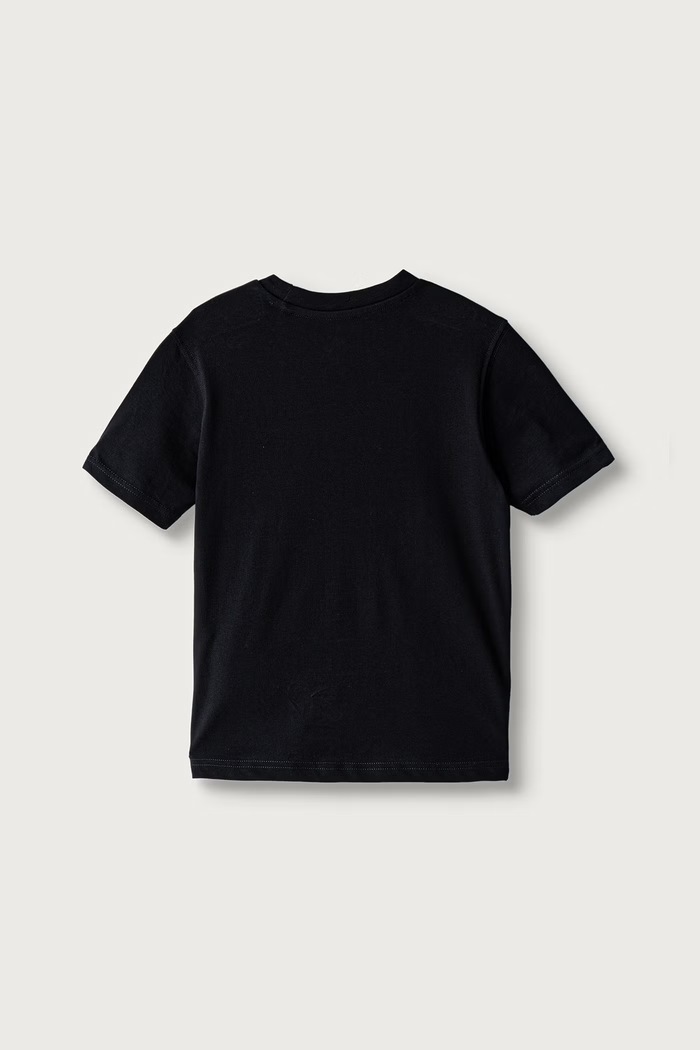 New Balance T-shirt dziecięcy bawełniany YT62K3X9 czarny AW26