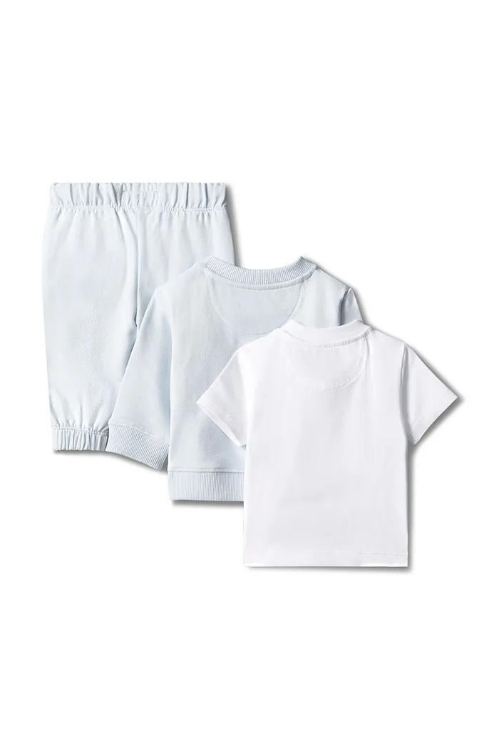 Calvin Klein Jeans Komplet dziecięcy bawełniany LVCKFJI64N.9BY2 biały AW26