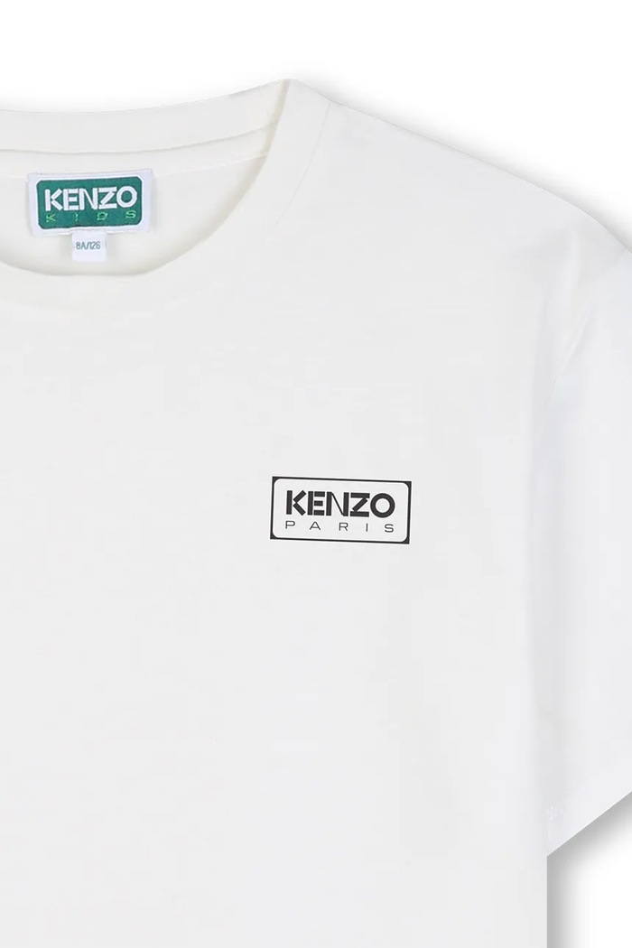 Chłopiec Kenzo T-shirt dziecięcy bawełniany K62056.114.150 biały