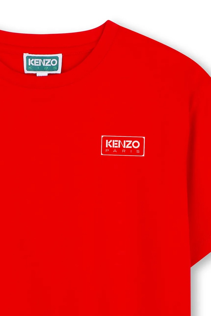 Deklice Kenzo kratka majica otroška bombažna K62056.114.150 rdeča