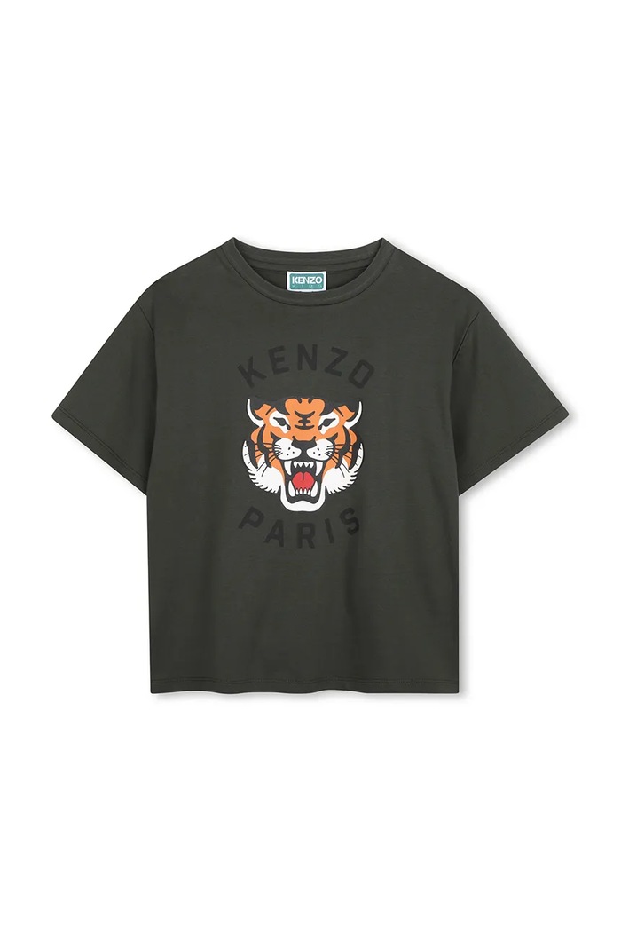Kenzo kratka majica otroška bombažna zelena K62051.86.108