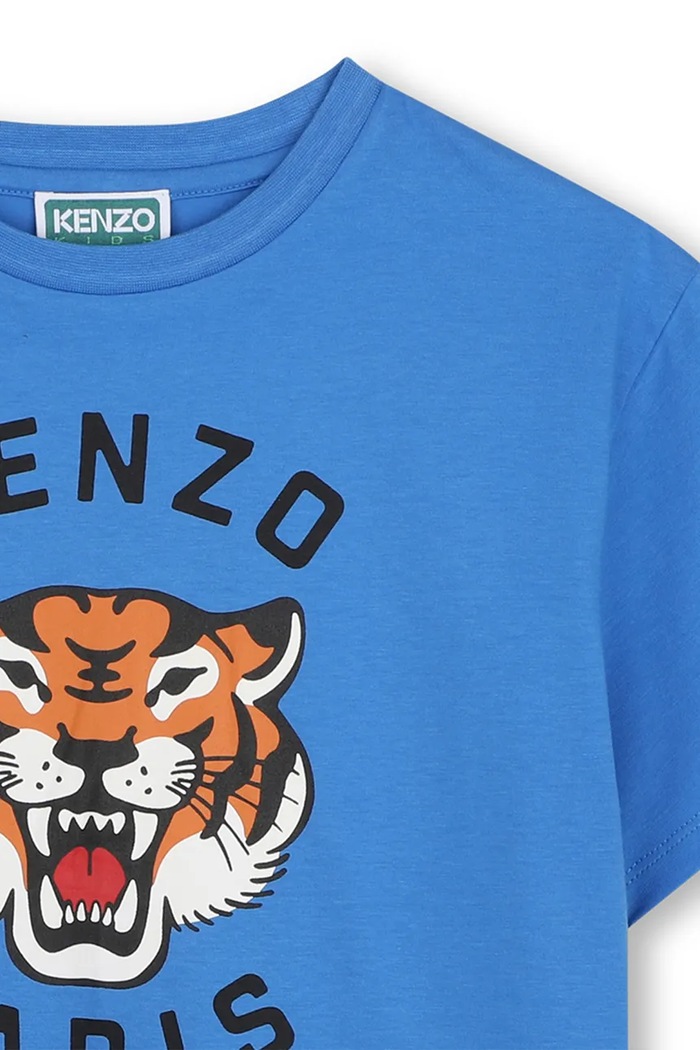 Deklice Kenzo kratka majica otroška bombažna K62051.114.150 modra