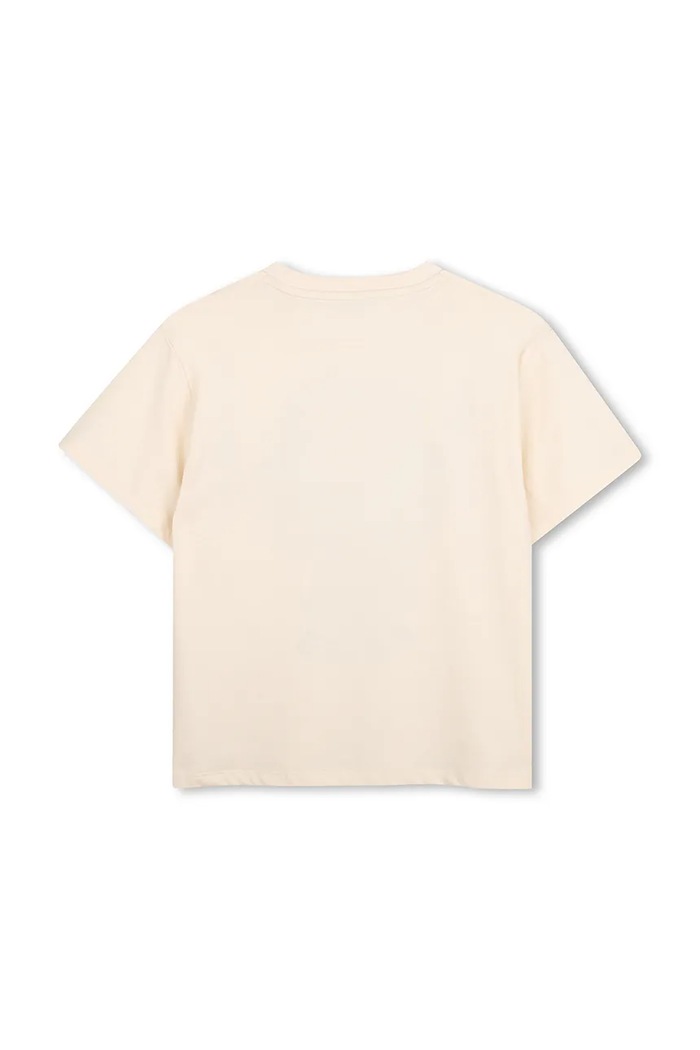 Kenzo T-shirt dziecięcy bawełniany K62034.86.108 beżowy AW26