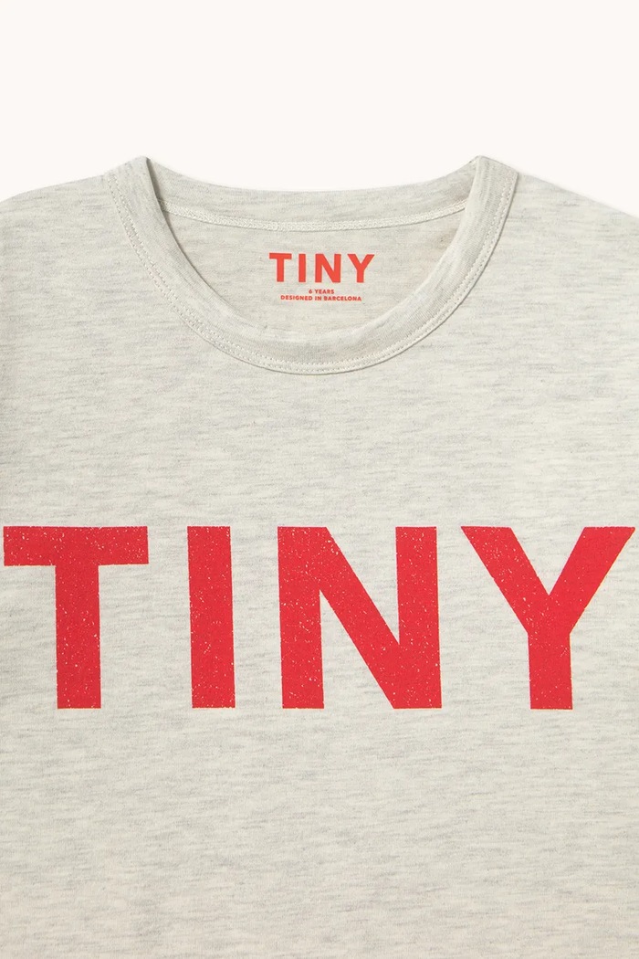 CHLAPEC Tinycottons tričko dětské bavlněné TINY LOGO COLOR BLOCK TEE AW26.375 béžová