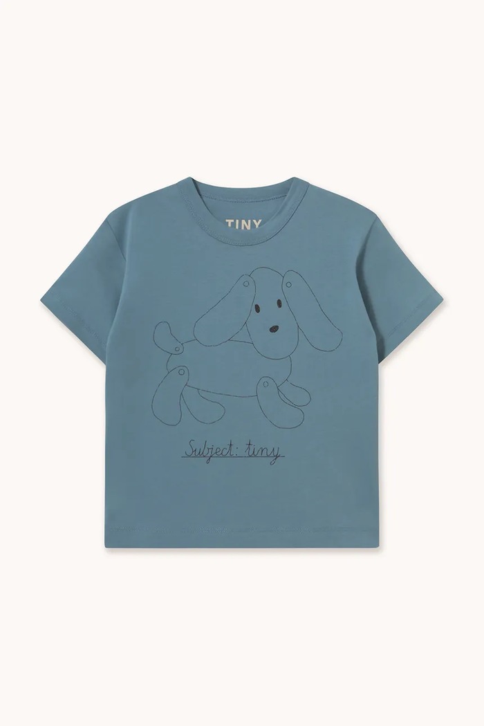 Tinycottons tričko dětské bavlněné DOG GRAPHIC TEE modrá AW26.420