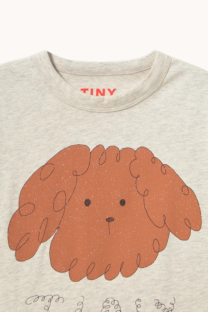 CHLAPEC Tinycottons tričko dětské bavlněné CURLY DOG GRAPHIC TEE AW26.411 bílá